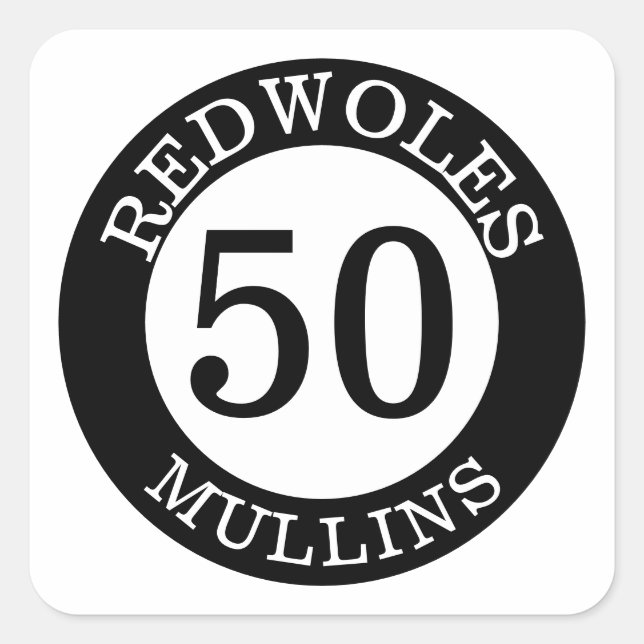 Personalized Baseball Bat Knob Decals Square Sticker (Front)