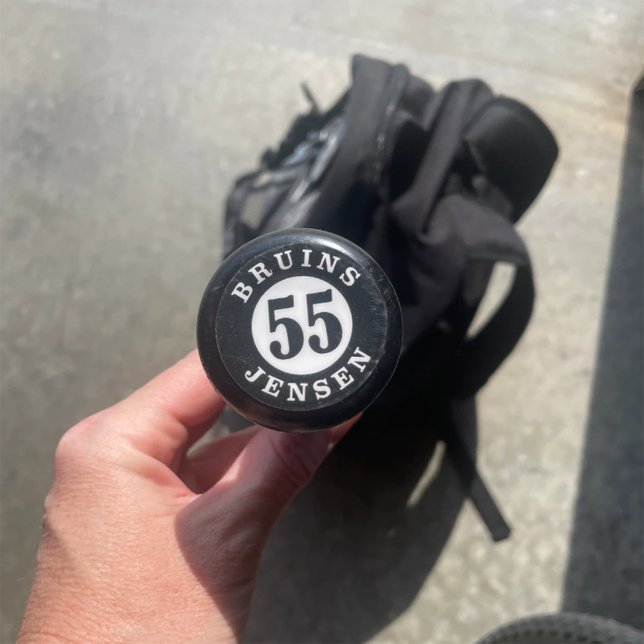 Personalized Baseball Bat Knob Decals Square Sticker (Creator Uploaded)