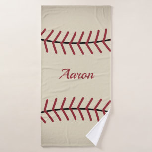 Personalized Baseball Bath Towel