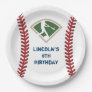 Personalized Baseball Birthday Paper Plates