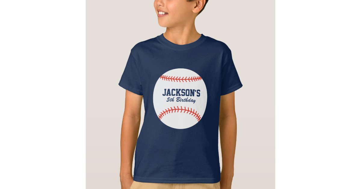 personalized baseball birthday shirts