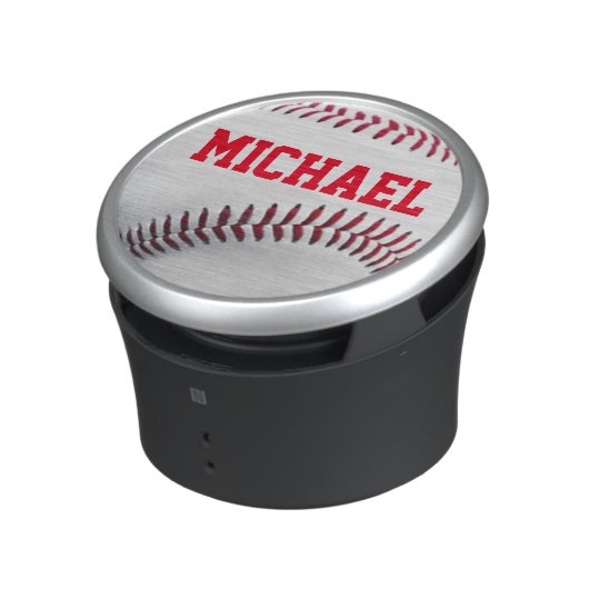 Personalized Baseball Bluetooth Speaker (Side)