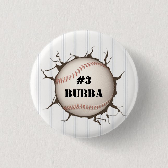 Personalized Baseball Button (Front)