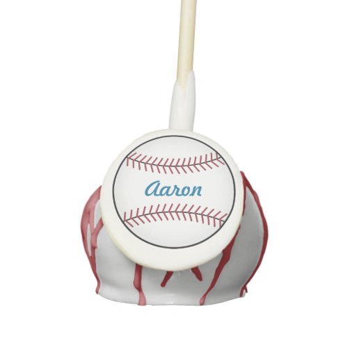 Personalized Baseball Cake Pops