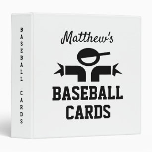 Personalized Baseball Team Card, Black Horizontal, Custom Sports Trading  Card
