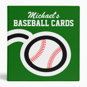 Personalized baseball card binder for collectors