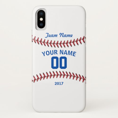 Personalized Baseball iPhone XS Case