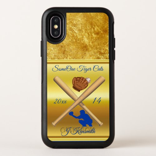 Personalized Baseball Champions League design png OtterBox Symmetry iPhone X Case