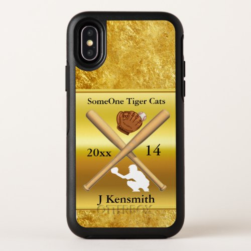 Personalized Baseball Champions League design png OtterBox Symmetry iPhone X Case