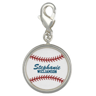 Personalized Baseball Charm