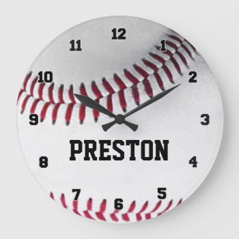 Personalized Baseball Clock by Baysideimages at Zazzle