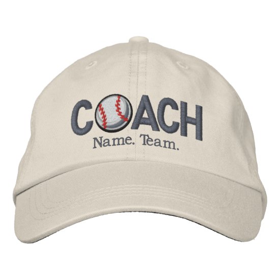 Personalized Baseball Coach Baseball Cap