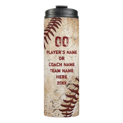 Personalized Baseball Coach Gift Ideas Baseball Thermal Tumbler