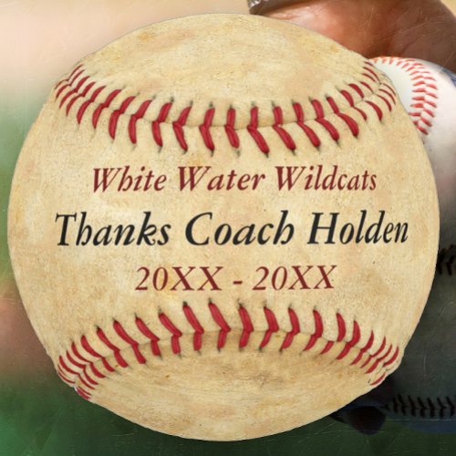 Personalized Baseball Coach Thank You Gifts