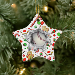 Personalized Baseball Collectible Ceramic Ornament