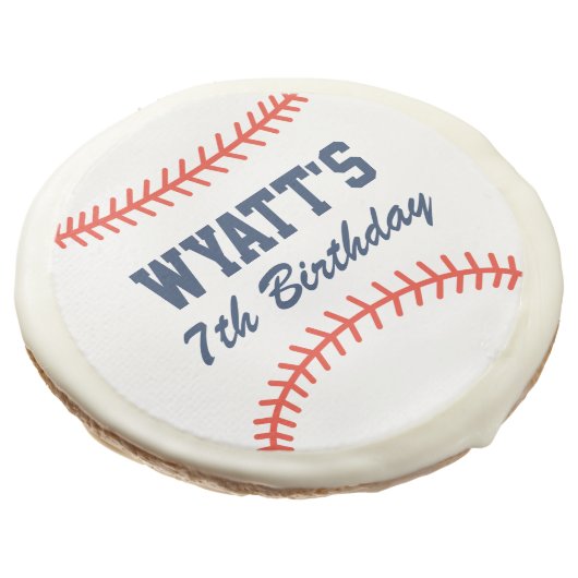 Personalized Baseball Cookies (Angled)