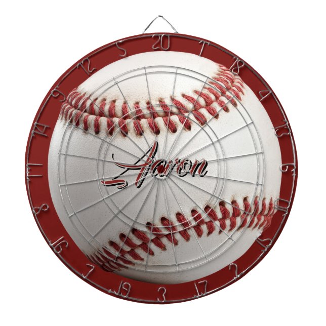  Personalized Baseball Dart Board (Front)
