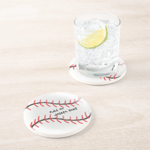 Personalized Baseball Design Coaster