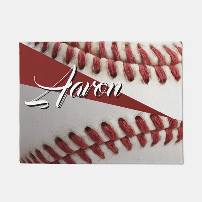  Personalized Baseball Doormat (Front)