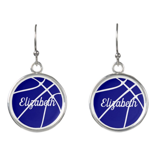 Personalized Baseball  Earrings (Front)