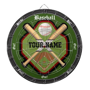 Personalized Baseball Field Dart Board by robertoregan at Zazzle