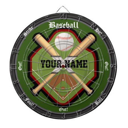 Personalized Baseball Field Dart Board