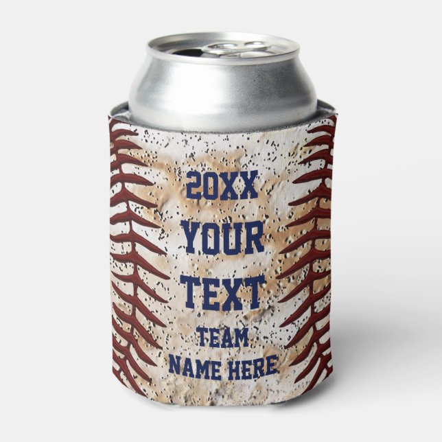 Personalized Baseball for Coaches, Players Can Cooler (Can Front)