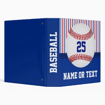 Personalized Baseball Gifts for Players, Binder | Zazzle