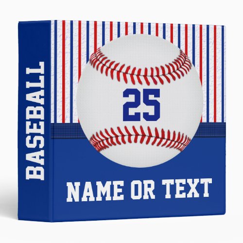 Personalized Baseball Gifts for Players Binder