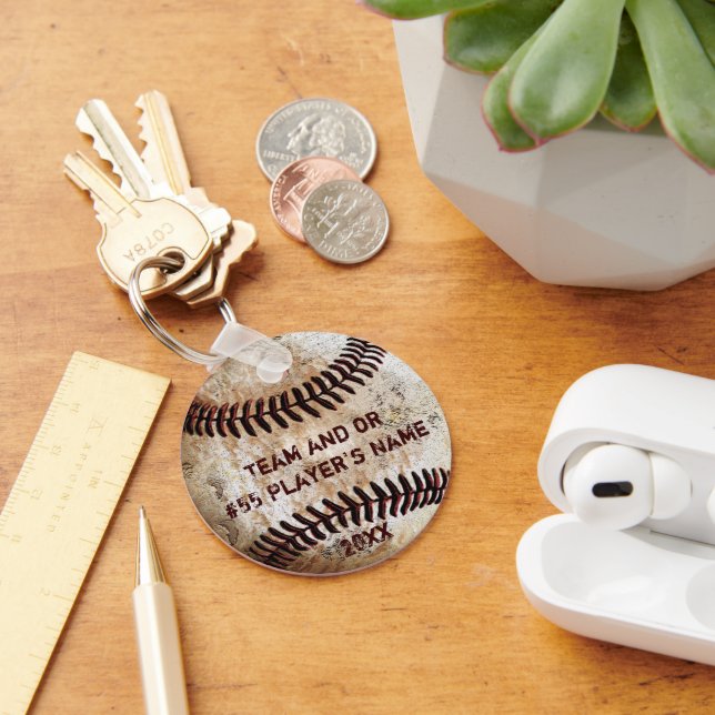 Rhode Island Novelty Portachiavi con mazza da baseball e in legno, 7,6 cm, confezione da 12