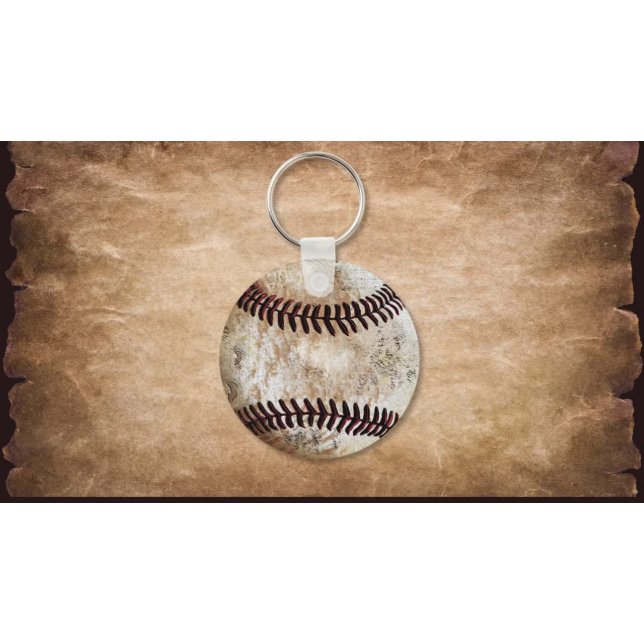 Fcnjsao Portachiavi da baseball con mazza in legno e guanto