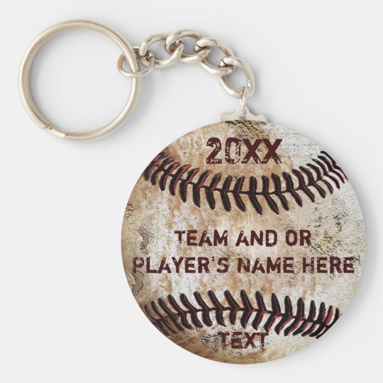 PERSONALIZED Baseball Gifts for Players, Seniors Keychain