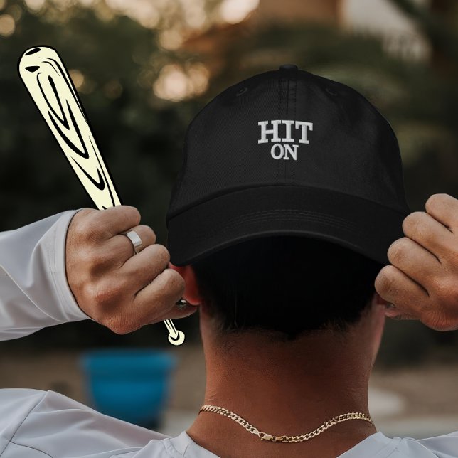Personalized Baseball Hit Gift for Players Embroidered Baseball Cap (Creator Uploaded)
