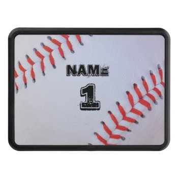 Personalized Baseball Hitch Cover by Baseball_Designs at Zazzle