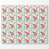 Personalized Baseball Holiday Gift Wrapping Paper (Flat)