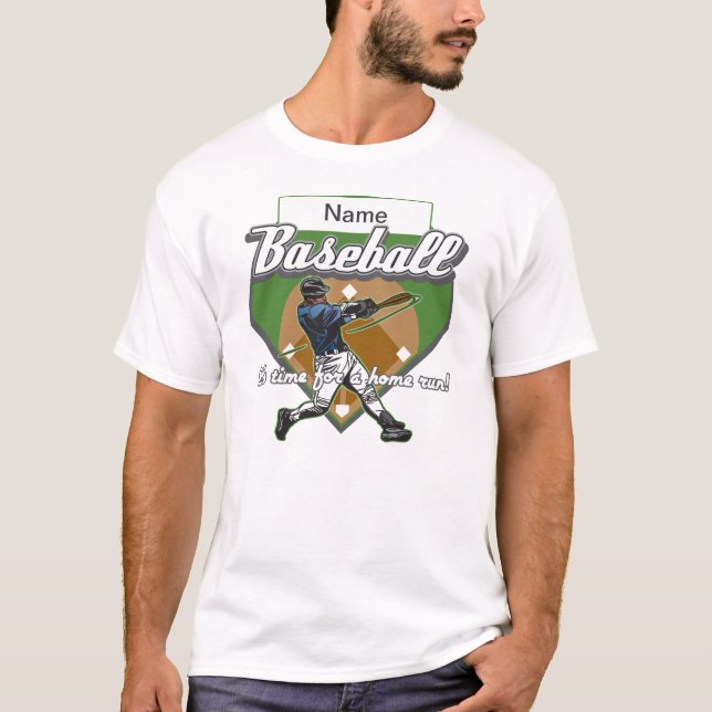 Personalized Baseball Home Run T-Shirt (Front)