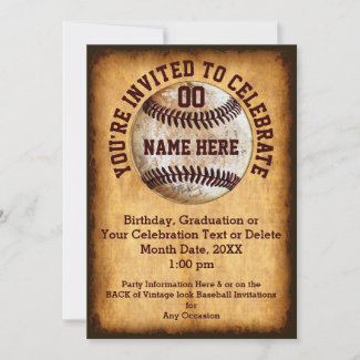Personalized Baseball Invitation for Any Occasion