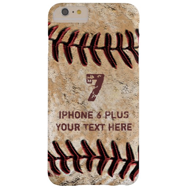 Personalized Baseball iPhone 7 PLUS Case Your TEXT (Back)