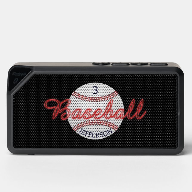 Personalized Baseball Jabba Speaker (Front)