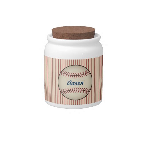 Personalized Baseball Jar