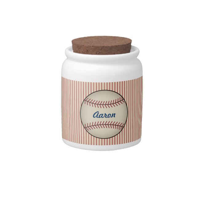 Personalized Baseball Jar (Front)