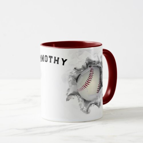 Personalized Baseball Keepsake Mug