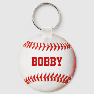 Personalized Baseball Keychain