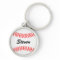 Personalized baseball keychain with custom name