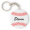 Personalized baseball keychain with custom name