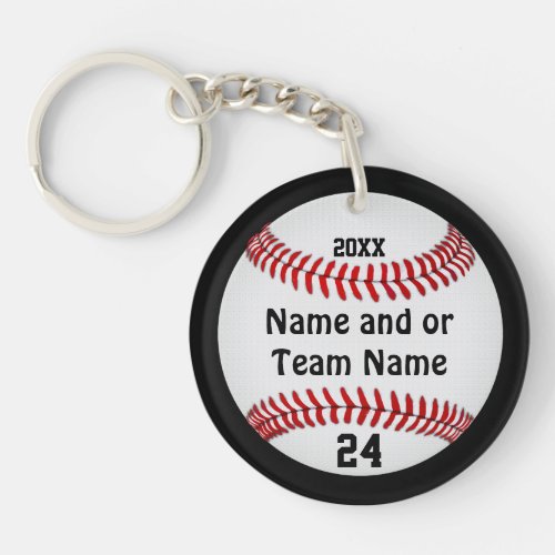 Personalized Baseball Keychains Your Team Colors Keychain