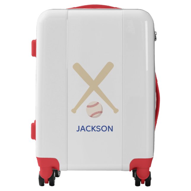 Personalized Baseball Kids Luggage (Front)