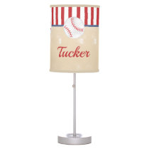 Personalized Baseball Kids Nursery Bedroom Decor Table Lamp