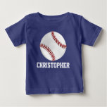 Personalized Baseball Kids Sports Baby Boys Baby T-Shirt