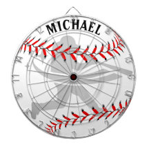 Personalized Baseball Lace Dartboard